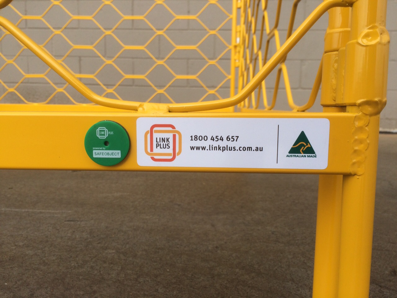 Close-up view of a durable RFID/NFC tag designed for infrastructure deployment